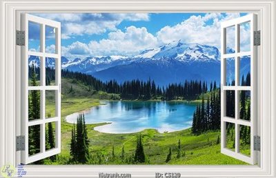 File gốc File gốc cửa sổ 3D CS120 (in lụa) tranh thuận buồm