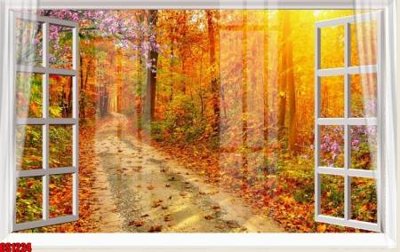 File tranh File tranh gốc cửa sổ 3D CS1224 (gốc) in vải canvas