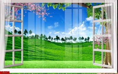 Tải file PSD File tranh gốc cửa sổ 3D CS1230 (nguyên layer) để in