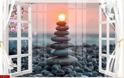 File tranh File tranh gốc cửa sổ 3D CS1240 (gốc) in film