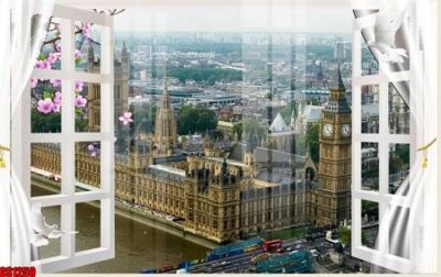 File gốc File tranh gốc cửa sổ 3D CS1250 (trang trí) phòng làm việc