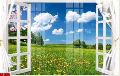 File in trần File tranh gốc cửa sổ 3D CS1260 (file gốc) xuyên sáng