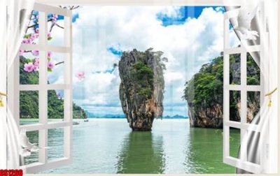 File tranh gốc File tranh gốc cửa sổ 3D CS1266 (sắc nét từng chi tiết)