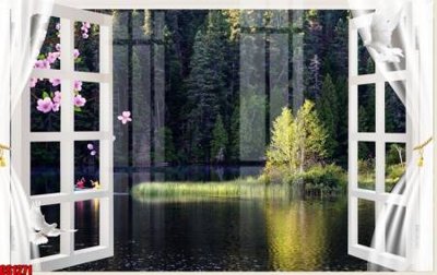 File gốc in mica File tranh gốc cửa sổ 3D CS1271 chất lượng