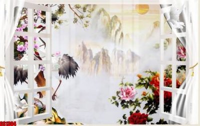 Mua file gốc File tranh gốc cửa sổ 3D CS1304 (in ấn) tại Filetranh.com