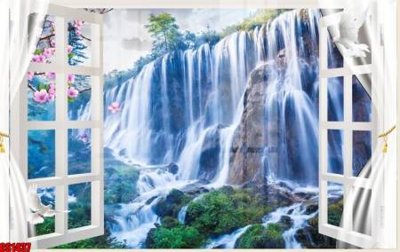 Tải file gốc in lụa File tranh gốc cửa sổ 3D CS1437 siêu nét