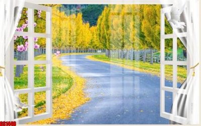 Tệp tin gốc File tranh gốc cửa sổ 3D CS1448 (chất lượng cao) File tranh gốc cửa sổ 3D CS1448