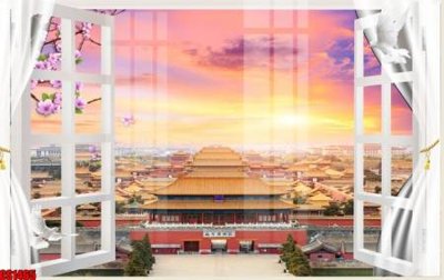 File ảnh File tranh gốc cửa sổ 3D CS1465 (gốc) in Hiflex