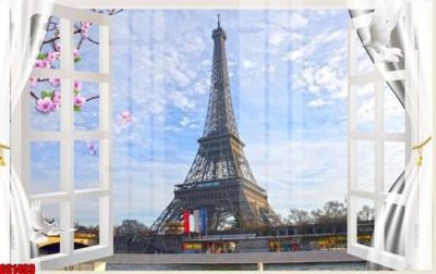 File tranh gốc PSD File tranh gốc cửa sổ 3D CS1493 còn nguyên layer