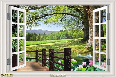 Tải file File gốc cửa sổ 3D CS152 (ảnh gốc) in tráng gương