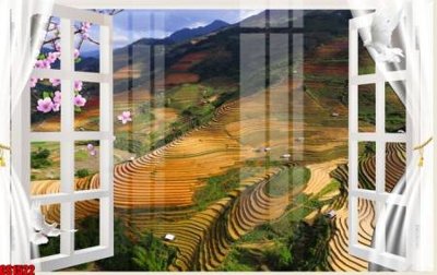 Download file tranh PSD File tranh gốc cửa sổ 3D CS1522 để chỉnh sửa