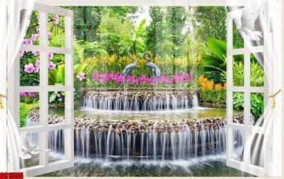 File in trần File tranh gốc cửa sổ 3D CS1555 (file gốc) xuyên sáng