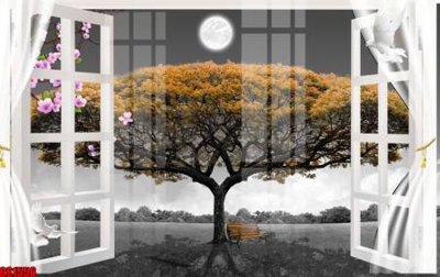 File tranh File tranh gốc cửa sổ 3D CS1556 (ảnh gốc) không bị mờ