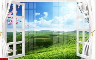 File gốc File tranh gốc cửa sổ 3D CS1564 (PNG) không nền chất lượng