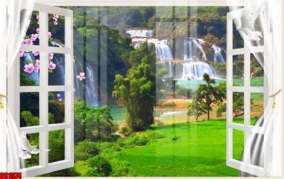 File tranh trang trí File tranh gốc cửa sổ 3D CS1574 (file gốc)