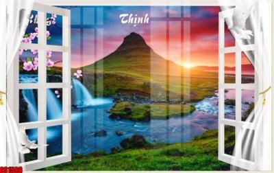 File tranh File tranh gốc cửa sổ 3D CS1586 (ảnh gốc) độc quyền