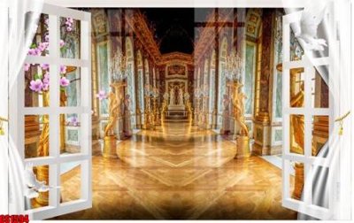 File tranh File tranh gốc cửa sổ 3D CS1594 (gốc) in trên kính