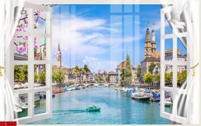 File tranh File tranh gốc cửa sổ 3D CS1596 (gốc) chủ đề tĩnh vật