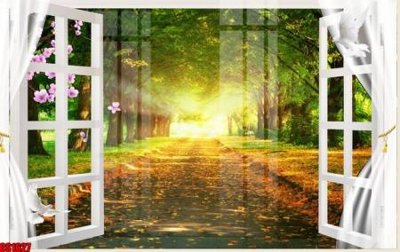 File tranh trang trí File tranh gốc cửa sổ 3D CS1627 (file gốc)