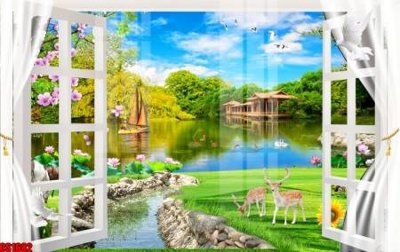 File gốc File tranh gốc cửa sổ 3D CS1682 (PNG) chất lượng cao