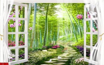 Tải file gốc File tranh gốc cửa sổ 3D CS1684 (bản PSD) còn layer