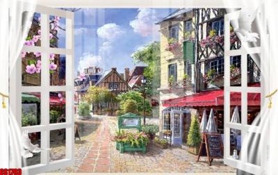 File tranh gốc PSD File tranh gốc cửa sổ 3D CS1703 còn nguyên layer