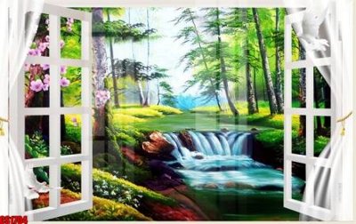 Download file File tranh gốc cửa sổ 3D CS1704 (gốc) in mica cao cấp