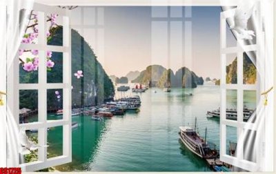 Hình ảnh file gốc File tranh gốc cửa sổ 3D CS1725 cho in UV