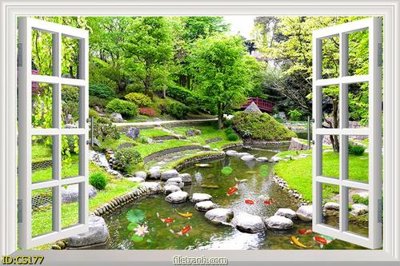 File in trần File gốc cửa sổ 3D CS177 (bản gốc) phong cảnh