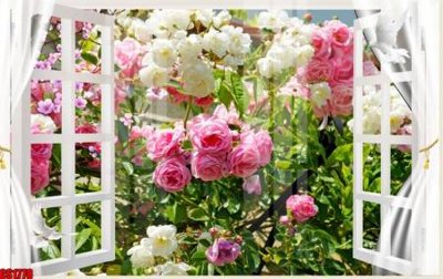 File ảnh File tranh gốc cửa sổ 3D CS1778 (gốc) cho trang trí nhà hàng