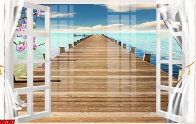 Tệp tin gốc File tranh gốc cửa sổ 3D CS1787 (dùng cho in ấn) chuyên nghiệp