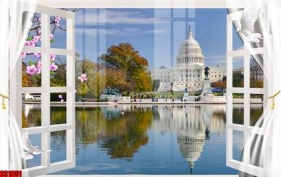 File PSD File tranh gốc cửa sổ 3D CS1851 (gốc) nhiều lớp (multi-layer)