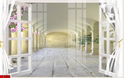 File gốc File tranh gốc cửa sổ 3D CS1856 (in 3D) nghệ thuật