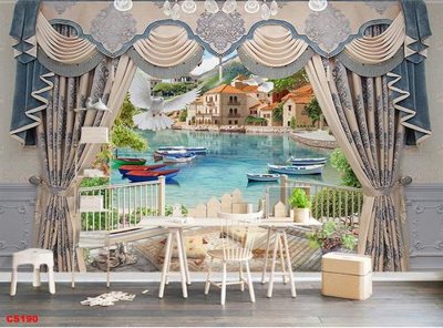 Download file tranh PSD File gốc cửa sổ 3D CS190 để chỉnh sửa