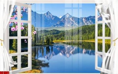 File tranh File tranh gốc cửa sổ 3D CS1901 (ảnh gốc) chi tiết rõ ràng