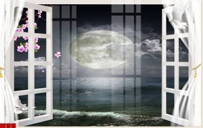 File tranh File tranh gốc cửa sổ 3D CS1919 (bản gốc) trang trí văn phòng