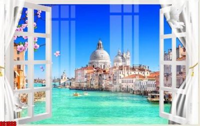 File in mica File tranh gốc cửa sổ 3D CS1933 (bản gốc) siêu trong