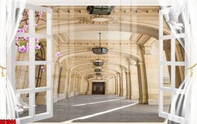 File gốc File tranh gốc cửa sổ 3D CS1944 (phong cách) tối giản