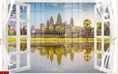File gốc File tranh gốc cửa sổ 3D CS1947 (trang trí) phòng ngủ