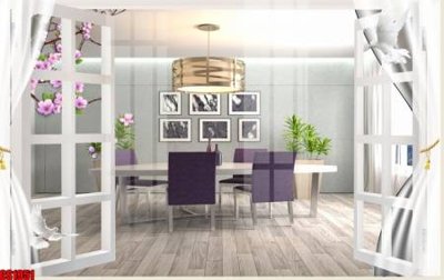 File ảnh File tranh gốc cửa sổ 3D CS1951 (gốc) in backdrop sự kiện