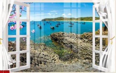 File tranh File tranh gốc cửa sổ 3D CS1955 (file gốc) chủ đề phong thủy