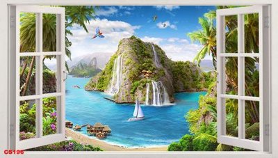 File gốc File gốc cửa sổ 3D CS196 (phong cách) tối giản