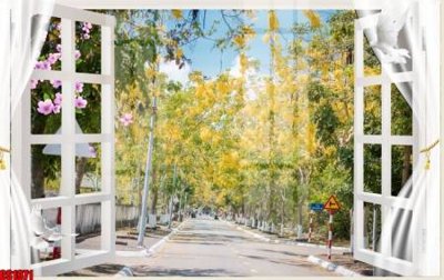 File PSD File tranh gốc cửa sổ 3D CS1971 (gốc) cho in quảng cáo