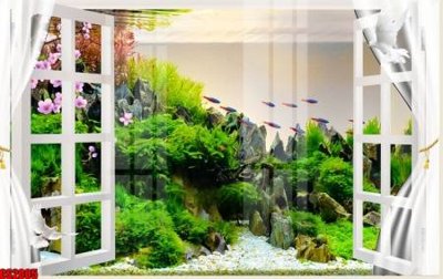 Tải file File tranh gốc cửa sổ 3D CS2005 (ảnh gốc) in gạch men