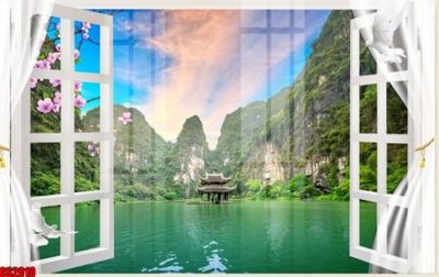 File in trần File tranh gốc cửa sổ 3D CS2010 (bản gốc) trời sao