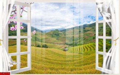 Chi tiết file gốc File tranh gốc cửa sổ 3D CS2032 (cho in tráng gương)