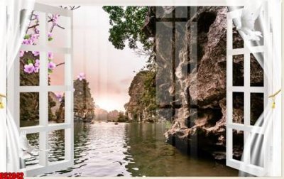 File ảnh File tranh gốc cửa sổ 3D CS2042 (gốc) dùng in Pano