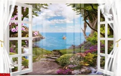 Tải file File tranh gốc cửa sổ 3D CS2044 (PSD) cho in ấn quảng cáo