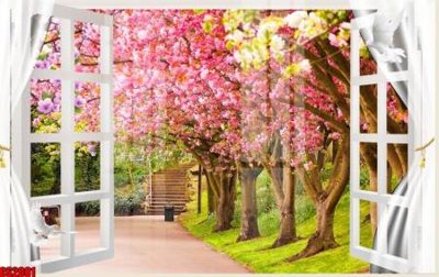 File tranh File tranh gốc cửa sổ 3D CS2081 (bản gốc) in lụa 3D