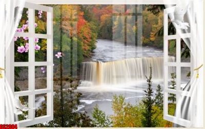 File PSD File tranh gốc cửa sổ 3D CS2084 (bản gốc) đã tách nền